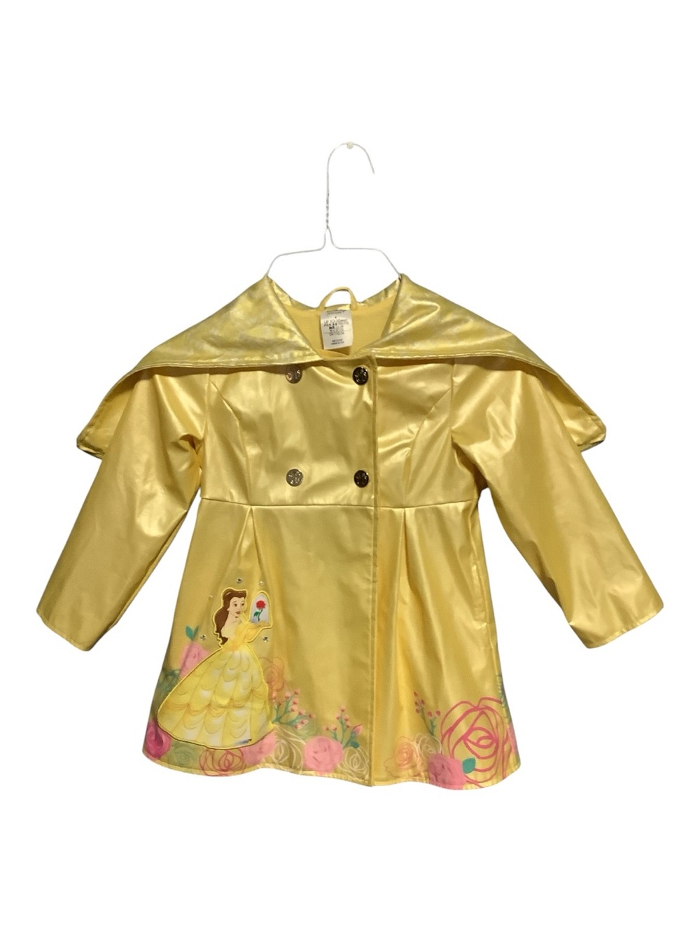 Disney Store Beauty & The Beast Princess Belle Toddler Hooded Jacket Size 4 - Picture 2 of 14